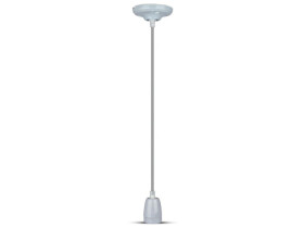 VT-7998 Lampa wisząca oprawka: Porcelanowa trzonek: E27 szary 3808 V-TAC