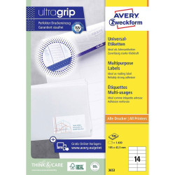 Avery-Zweckform 6136 All-purpose labels Paper White One-size