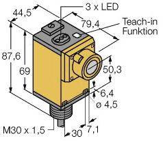 Przycisk refleksyjny, ultradźwękowy Turck 3047556 1 szt.