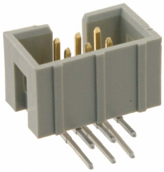 Wtyk PCB 6-pinowe raster: 2.54mm 2-rzędowe HARTING Przewlekany 1.0A 320.0 V.