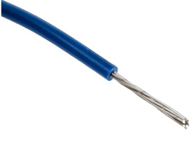 Przewód montażowy 0,52mm² Niebieski RS PRO PVC 20 AWG 600 V dł. 100m 10/0,254 mm