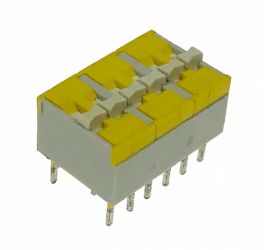 Dip switch zwierno - rozwierny x 3 - z demontażu