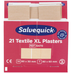 Salvequick 1009470 Refill Pack 126 pieces for Adhesive Plasters Immediate Use