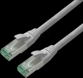 21453203 Patchkabel Cat.6a S/FTP (PiMF), grau, 3 m