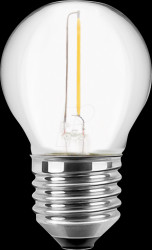 49169 LED filament lamp G45, E27 1.4 W 80 lm WW