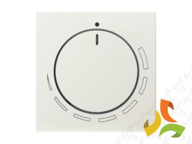 B.Kwadrat/S.1 Płytka czołowa z pokrętłem do regulatora obrotów krem połysk 11378922 HAGER