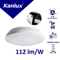 Plafoniera LED DABA PRO 25W NW-W 2800lm 4000K biała IP65 IK10 5 lat Gwar. 19064