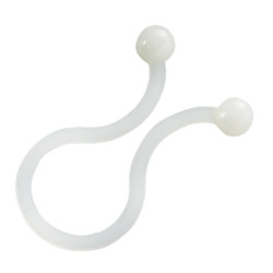 Cable twist clip, max. bundle Ø 16.2 mm, PA, transparent, (W x H) 1.9 x 40 mm, BYB-5-12H0149, package with 100 pieces