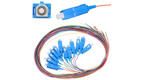 Zestaw Pigtaili Jednomodowe, 900Um, G.657A1, 1M, 12 Sztuk, 12 Kolorów...