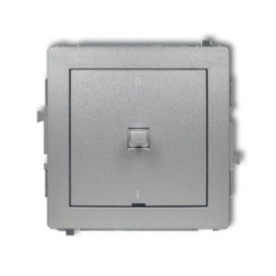 DECO Łącznik dwubiegunowego w stylu amerykańskim srebrny metalik 7DWPUS-9