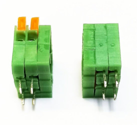 ARK141-2RA/GR listwa 2-polowa samozaciskowa, raster 2,54mm