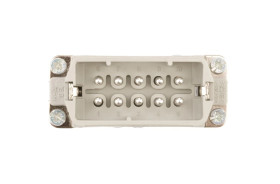 Wkład złącza 10P+PE męski 16A 250V EPIC H-A 10 SS 10440100