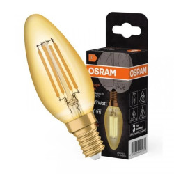 Żarówka LED E14 B35 4W = 35W 410lm 2400K Ciepła 300 Filament OSRAM Vintage Dekoracyjna klasa F