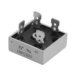 Mostek 50A 100V KBPC5001 konektory