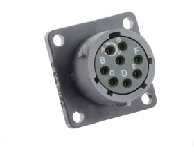 Złącze wielostykowe przemysłowe 8-pinowe Montaż na kablu Gniazdo Souriau Sunbank by Eaton