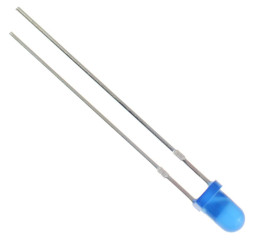 Blue 3mm LED Diffused 300mcd 50°