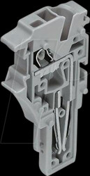 2022-181 End module for 1-conductor spring strips, 4 mm², grey