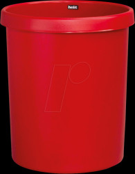 H6106225 Waste paper basket, 45 litres, red