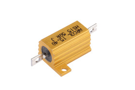 Rezystor do montażu w obudowie 50Ω 15W ±5% Arcol ±100ppm/°C drutowy Osiowe