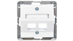 Impresja Obudowa Gniazda Komputerowego Podwójnego Skośna Biała Gpk-2Ys/P/00