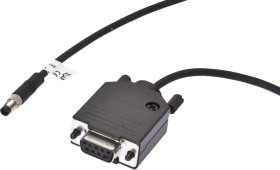 VK207F44, Kabel połączeniowy RS232/Sub-D, 2 m, M5 męski (złącze lub) prosty, D-Sub męski (złącze) 9pin