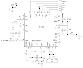 308MHz/315MHz/418MHz/433.92MHz Low-Power, FSK Superheterodyne Receiver