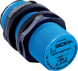 Czujnik zbliżeniowy M30 Pojemnościowy 16 mm SICK Wpuszczany 10 → 30 V dc długość 81mm Gwintowany
