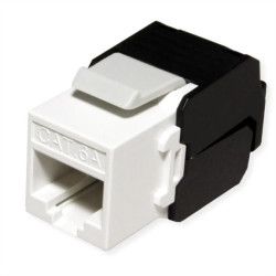 ROLINE Cat.6A (Class EA) Keystone, nieekranowany, beznarzędziowy, biały