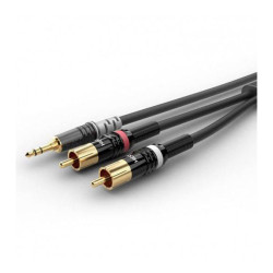 Sommer Cable HBP-3SC2-0300 Audio Cable Jack 3.5 mm to 2 RCA 3.00 m Black