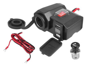 LADOW. MOTO WATERPROOF 2XUSB 4,2A + GN.Z