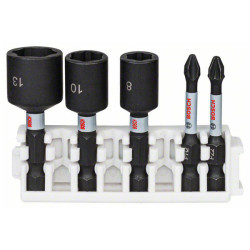 Bosch 2608522350 Impact Control 1/4" Hex Bit Set Durable for Heavy Use