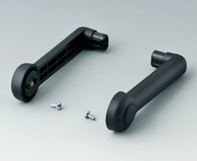 Handle bar side parts, straight, PA, (L x W x H) 239 x 29 x 29 mm, black, A9300015
