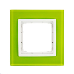 Ramka pojedyncza szklana limonkowy sorbet DRN1/90 Kontakt Simon54 Nature