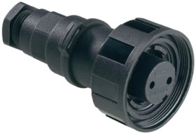 Jack, 4 pole, screw connection, screw locking, straight, PX0748/S
