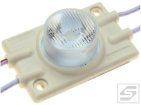 Moduł LED SEMAFOR 3W;6500K;6x45st.; 12VDC;250mA;210lm;49x31x14.8mm;IP65