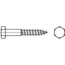TOOLCRAFT 1061234 Śruba z łbem sześciokątnym 12 mm 120 mm Nasadowa DIN 571 stal nierdzewna A2 10 szt.