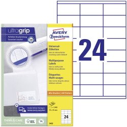 Avery-Zweckform 3422 Multipurpose Labels 70x35mm White Permanent 2400 pc(s)