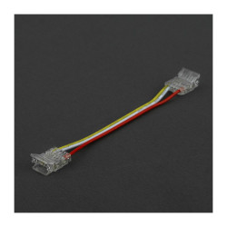 Złączka LED 12mm RGB/RGBW/RGBCCT COB DIGITAL Dwustronna zaciskowa z przewodem 10cm,...