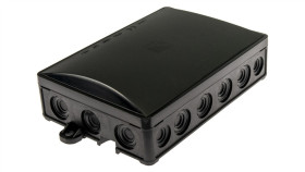 Puszka Instalacyjna Hermetyczna 90X130 Klik, 18 Dławików, Czarna /30Szt./