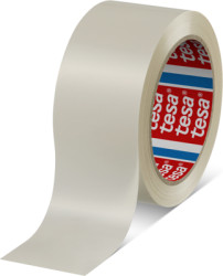 Packaging tape, 50 x 0.065 mm, PVC film, white, 66 m, 04124-00051-00