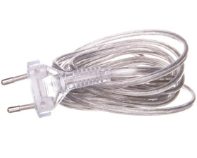 Przewód przyłączeniowy bez wyłącznika /woreczek/ 300cm bezbarwny SP-300/2X0,75/WOR-BZB YNS10000460