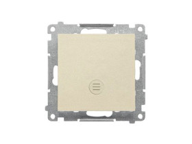 SIMON 55 Wyłącznik zwierny przycisk z podświetleniem LED szybkozłącza szampański mat TP1L.01/144 KONTAKT SIMON