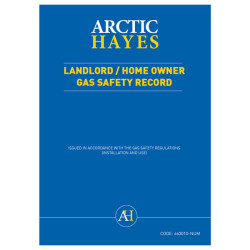 Arctic Hayes 663010-NUM Landlord/Homeowner Gas Safety Record (Pad of 25)