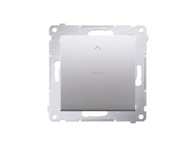 SIMON 54 Wyłącznik żaluzjowy trójpozycyjny 1-0-2 srebrny mat DZW1K.01/43 KONTAKT SIMON