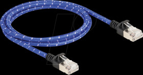 80377 Patch cable Cat.6A U/FTP Slim 1 m blue