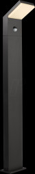 733068 Bollard light Tucanae Motion, 18 W, 3000 K, 1650 lm, grey, IP 54