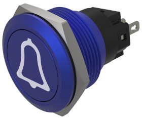 Nasadka przełącznika Chwilowy 1-stykowe, 1-stykowe średnica wycięcia 22mm Montaż wpuszczany EAO