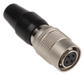 Złącze wielostykowe przemysłowe 4-pinowe Miniaturowe Montaż na kablu Wtyczka Hirose