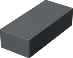 Aluminum enclosure, (L x W x H) 360 x 160 x 90 mm, silver gray (RAL 7001), IP66, 01135000