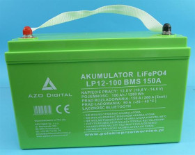 12V/100Ah LiFePO4 150A BMS BLUETOOTH MAT